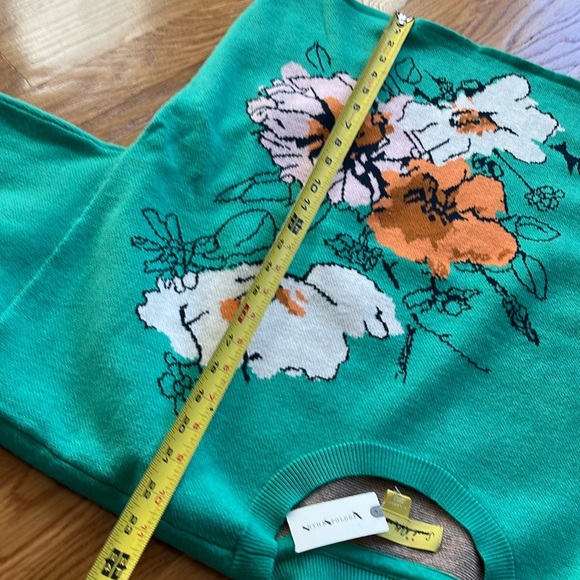 Anthropologie x Sonal Nathwani Camryn Cropped Crewneck Sweater Size XL NWT - Picture 9 of 15